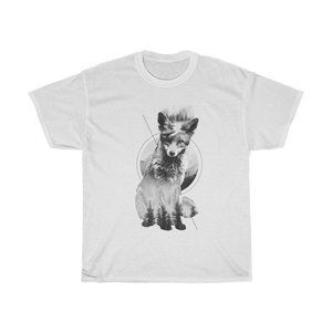 Fox Double Exposure Cotton T-Shirt